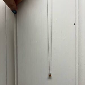 Elegant Silver Necklace with Topaz Pendant